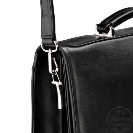 Кожаный портфель "Брест" (черный)